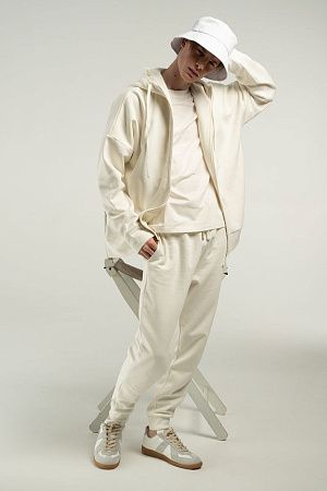 Толстовка унисекс H3, молочно-белая, размер XL/2XL