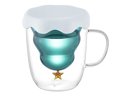 Кружка с двойными стенками с елочкой внутри «Winter Wonderland»