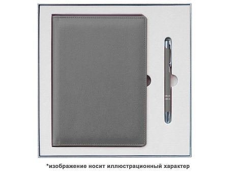 Ежедневник Flexy Firenze А5, серый, недатированный, в гибкой обложке