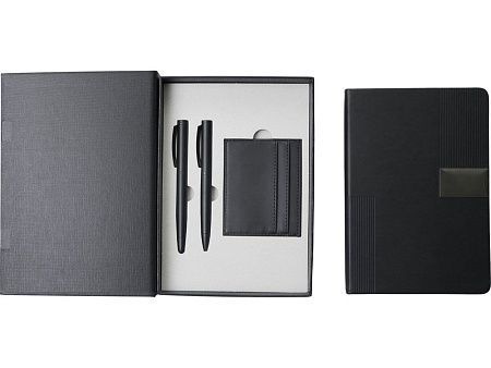 Подарочный набор «Goethe» с блокнотом А5, 2-мя ручками и картхолдером