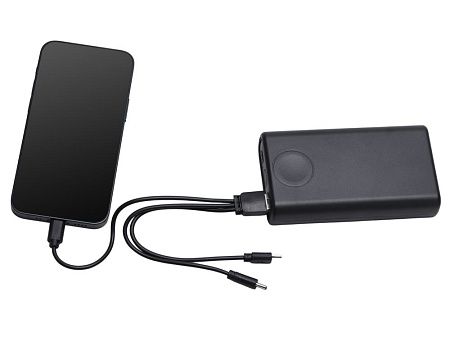 Внешний беспроводной аккумулятор 2-в-1 с функцией зарядки Apple Watch, QC/PD «AtomIQ», 10000 мАч