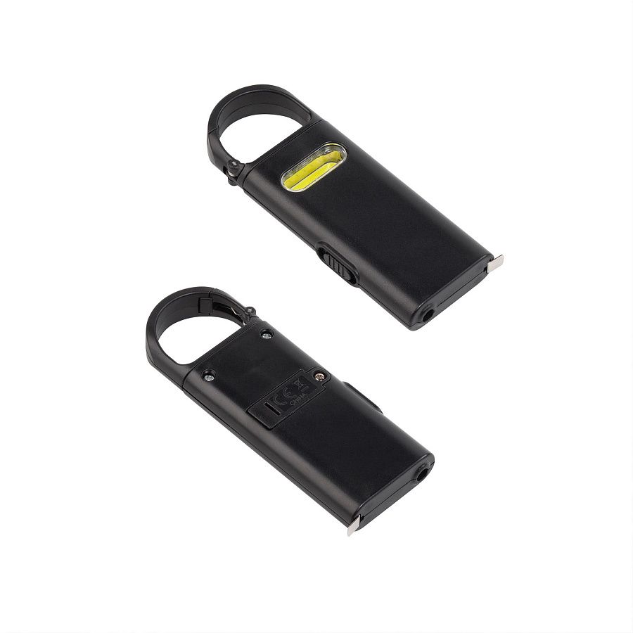 Фонарик "Spark" с рулеткой и карабином