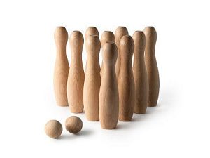 Набор для игры в боулинг VIZA, цвет: натуральный