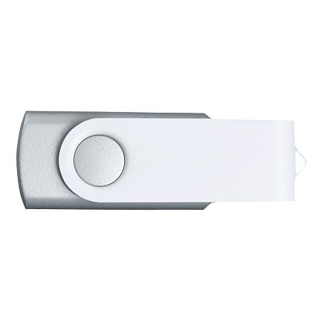 Флешка TWIST WHITE COLOR Серебристая с белым 4015.06.07.8ГБ
