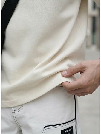 Футболка Oversize Premium 210, молочно-белая, размер XL