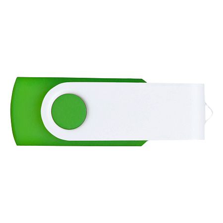 Флешка TWIST WHITE COLOR Салатовая с белым 4015.15.07.64ГБ