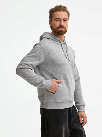 Толстовка унисекс Spencer, серый меланж, размер XXL
