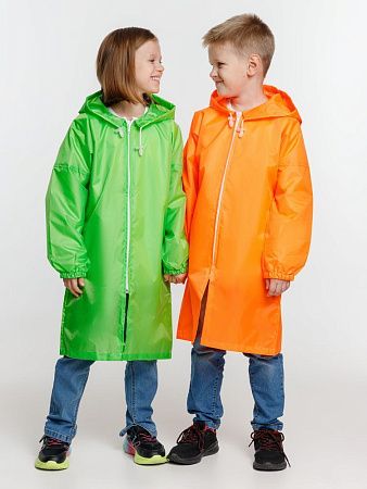 Дождевик детский Rainman Kids, оранжевый неон, размер 7–9 лет (122-134 см)
