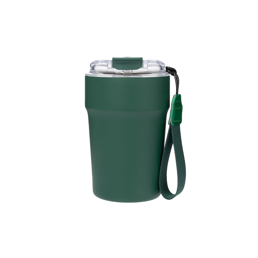 Термокружка вакуумная Monaco, темно-зеленая