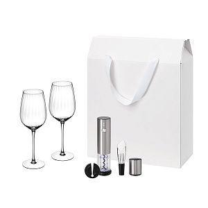 Подарочный набор Blanche, Vintaro (2 бокала + набор для вина)