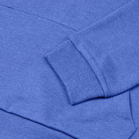 Толстовка с капюшоном унисекс Hoodie, ярко-синий меланж, размер XS