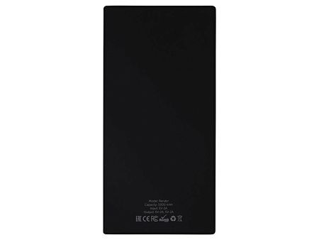 Внешний аккумулятор «Render» с закаленным стеклом, 5000 mAh