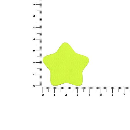 Наклейка тканевая Lunga Bial, M, желтый неон