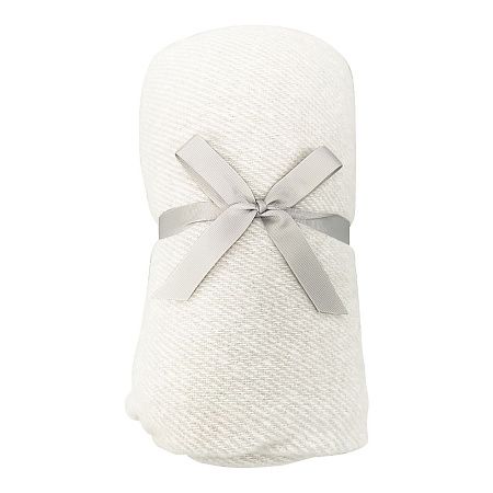 Плед акриловый Super Soft Nature размер 120*160 см, ,белый, плотность 450гр/м2