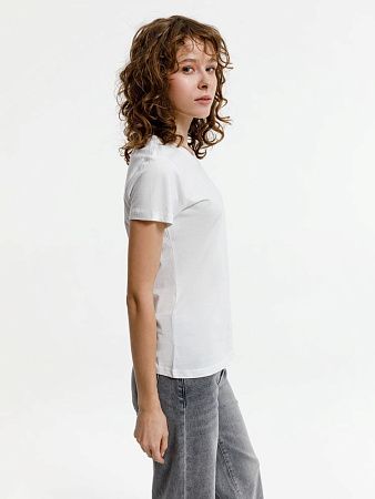 Футболка женская T-bolka Lady, белая (белоснежная), размер S