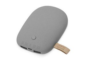 Внешний аккумулятор в форме камня «Stone», 7800 mAh, цвет: серый