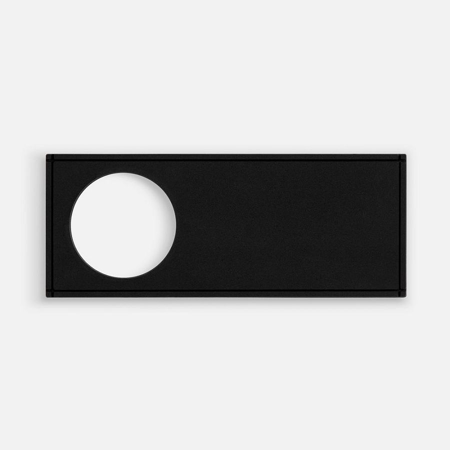 Лейбл из ПВХ с вырубкой «Круг», черный