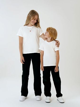 Футболка детская T-Bolka Kids, белая (теплый оттенок), размер 8 лет (118-128 см)