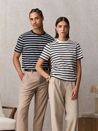 Футболка женская Legend Women, молочно-белая с темно-синим, размер S