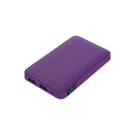 Внешний аккумулятор с подсветкой Ancor 5000 mAh, фиолетовый