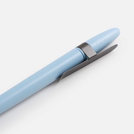 Ручка шариковая Prodir DS5 TSM Metal Clip, голубая с серым