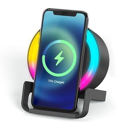 Беспроводная Bluetooth колонка U-Tone c функцией беспроводной зарядки, белый