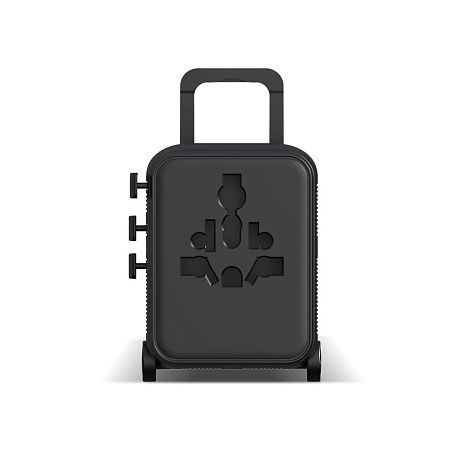 Универсальный адаптер Xoopar Luggie со встроенными вилками типов EU, UK, US и AUS