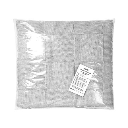 Плед Cella Soft вязаный, 160*90 см, серый