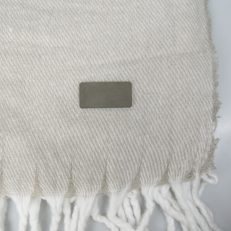 Шеврон Rectangle NUBA размер 50*70 мм, светло-серый, со скругленными углами