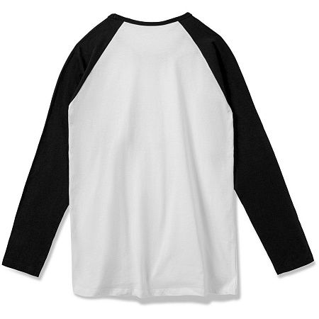 Футболка женская с длинным рукавом Milky Lsl, белая с темно-синим, размер S