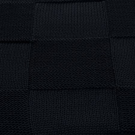 Плед Cella вязаный, темно-синий (без подарочной коробки)