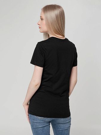 Футболка женская T-bolka Lady, черная, размер XXL