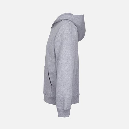 Толстовка унисекс на молнии Jelo, серый меланж, размер XL