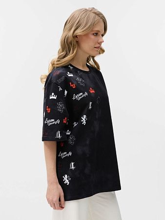 Футболка оверсайз Originelli Terry с полной запечаткой на заказ, размер XS