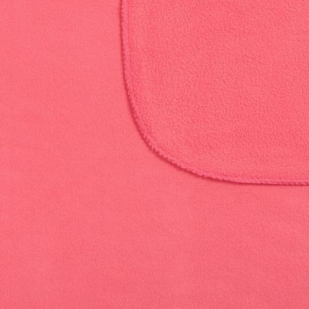 Флисовый плед Warm&Peace, розовый (коралловый)