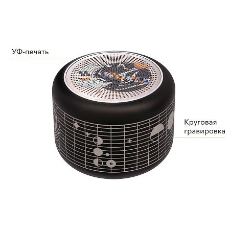 Беспроводная колонка Пэшн (Passion) 80dB 600 mAh (Bluetooth 5.4), черная