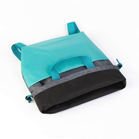 Сумка-рюкзак "Carry", серый с бирюзовым