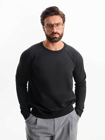 Свитшот унисекс Space, черный, размер L