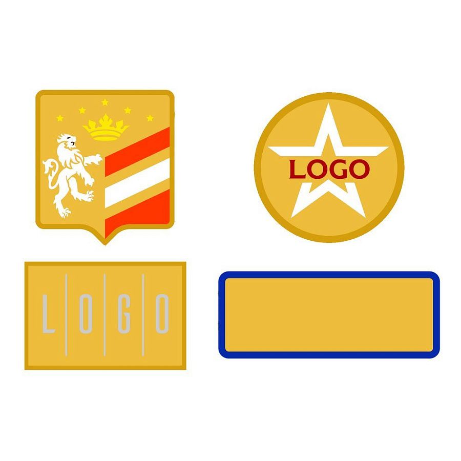 Шеврон из габардина Gabo M, желтый