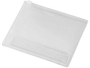 Набор канцелярский: пенал, линейка, цвет: прозрачный