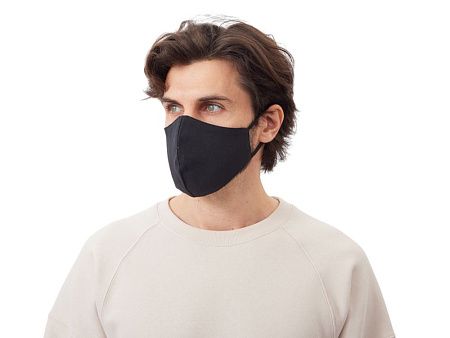 Маска для лица многоразовая из хлопка, анатомической формы