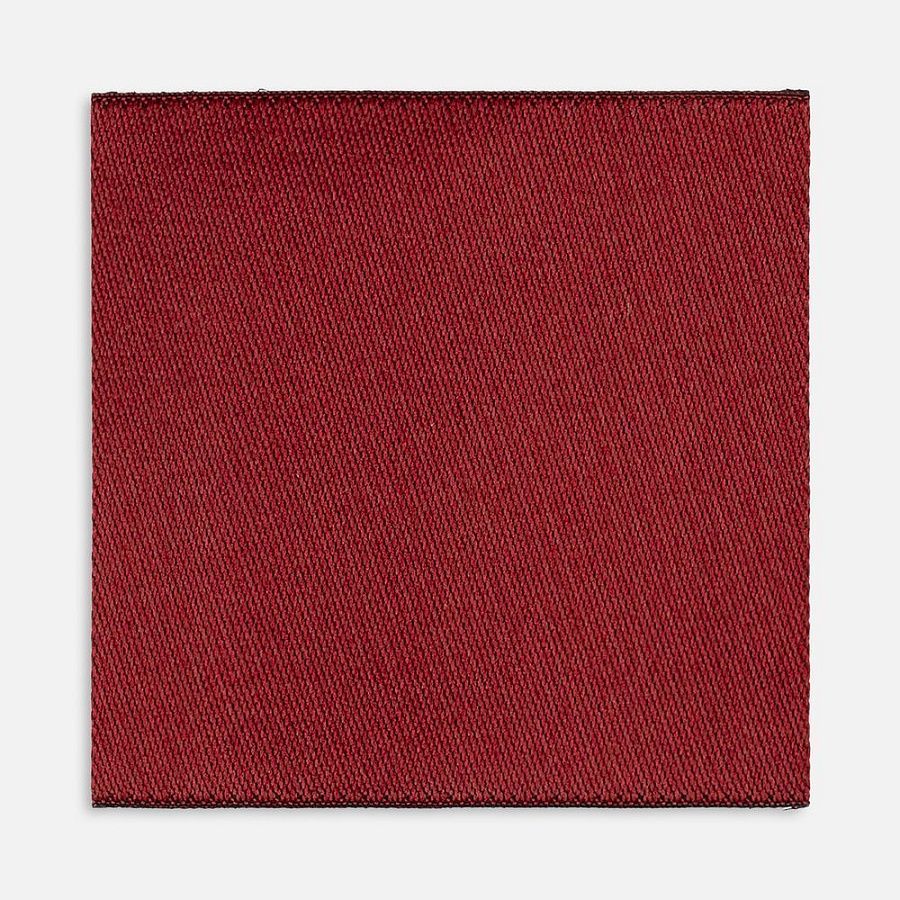 Лейбл тканевый Epsilon, L, бордовый