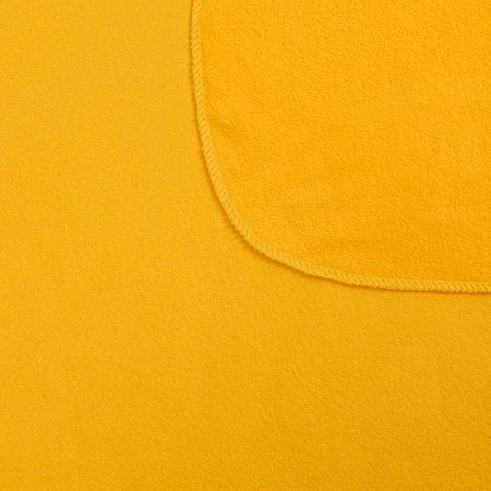 Флисовый плед Warm&Peace, желтый