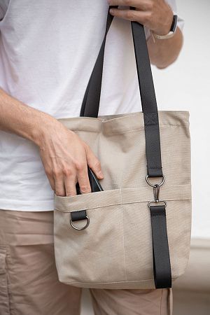 Шоппер Superbag ZIP, с двумя карманами и молнией