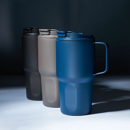 Термокружка вакуумная Aventura, серая