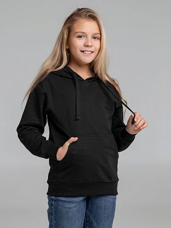 Худи детское Kirenga Kids 2.0, черное, размер 12 лет (142-152 см)