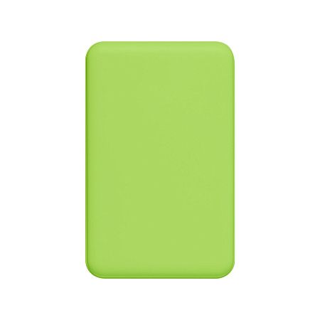 Внешний аккумулятор Ларго PD (Largo PD) 5000mAh с функцией беспроводной зарядки 15W, салатовый