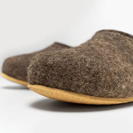 Домашние валенки Cant, серо-коричневые (натуральные), размер 38