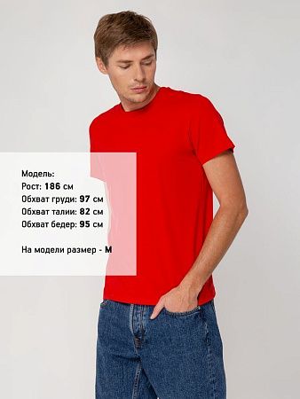 Футболка мужская T-bolka Stretch, красная, размер M v2