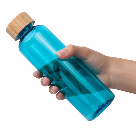 Бутылка для воды BAMBOO PET 550мл. Голубая 6264.12